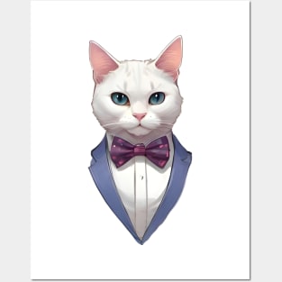 Fancy Cat with Bowtie no.1 Posters and Art